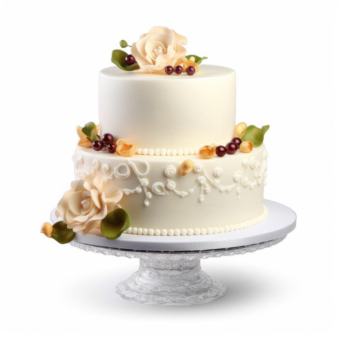 ANNIVERSARY CAKE IN WHITE