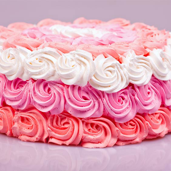 Rosette Cream Cake