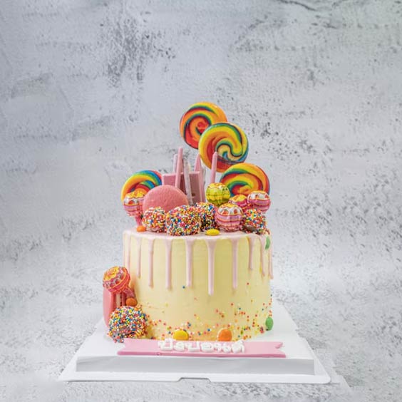 Candy drip cake 9