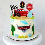 Load image into Gallery viewer, Cars Theme Cake 4
