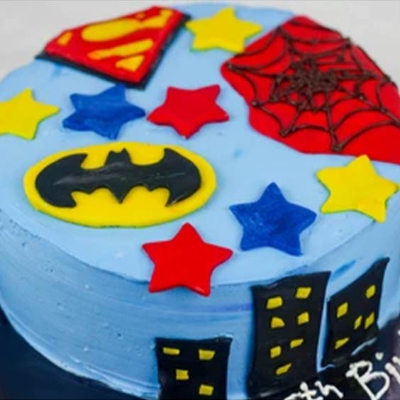 SUPER HERO THEME CAKES 4